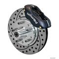Wilwood 11 in. Forged Dynalite Pro Series Front Brake Kit, Drilled Rotor, Black Anodize Caliper WLD140-11018-D